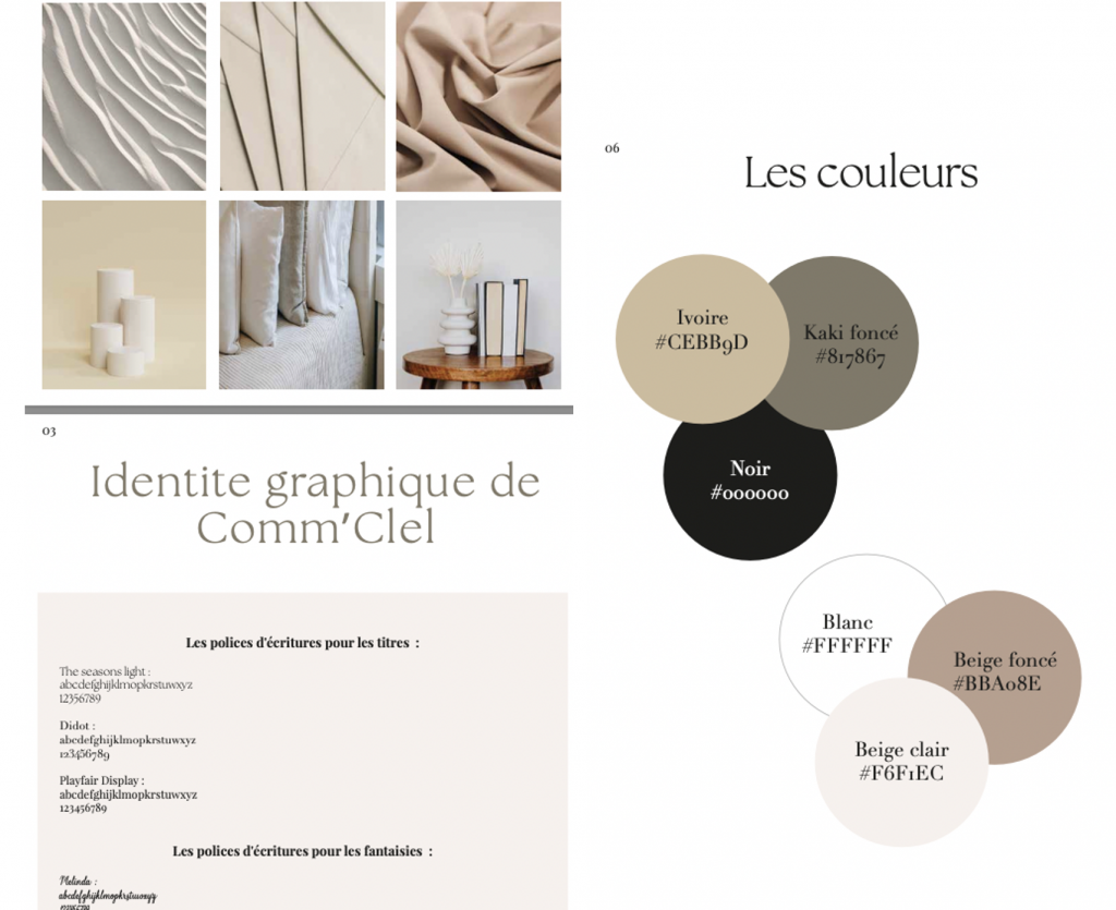 Charte graphique de Comm'Clel